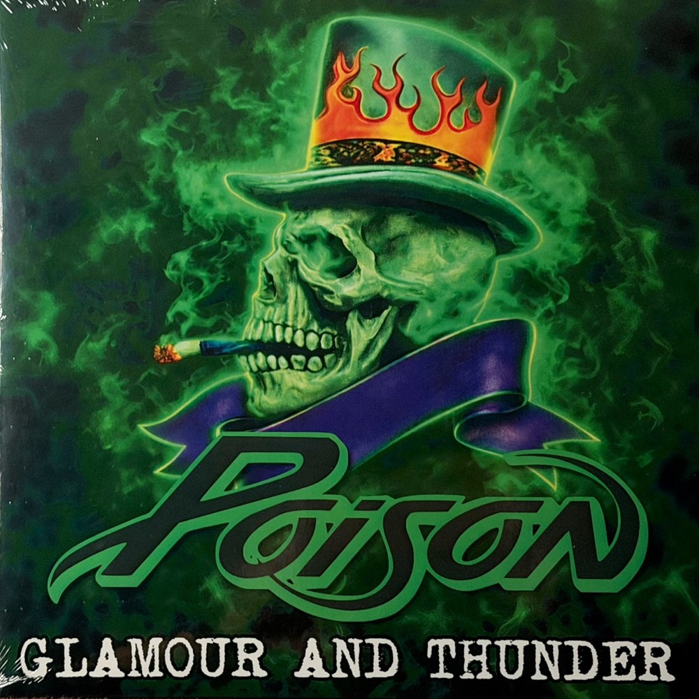 POISON Glamour & Thunder LP Green Purple Splatter Vinyl Live 1990 FM NEW Sealed