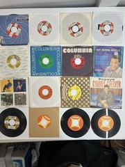 1950s/60s 45 RPM Singles Lot Of 30 -Freddy Cannon, Dion, Chubby Checker
