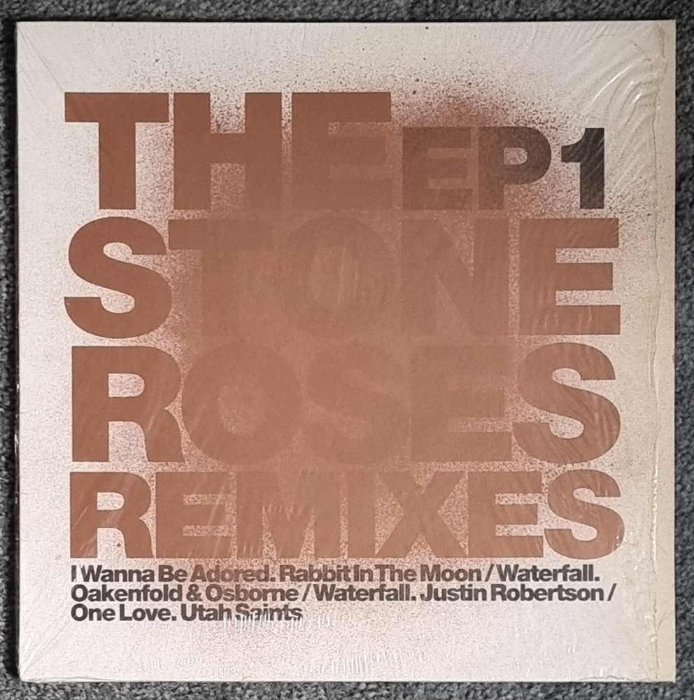 STONE ROSES REMIXES EP1 12″ I Wanna Be Adored, Waterfall, One Love Vinyl 2005 Ex