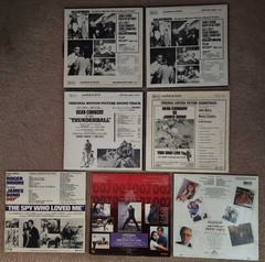 VINYL LOT = James Bond Score Soundtracks = John Barry Marvin Hamlish Bill Conti