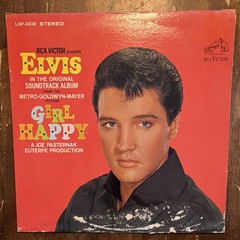 Elvis Presley Girl Happy Vinyl LP RCA Victor Soundtrack LSP-3338 Stereo