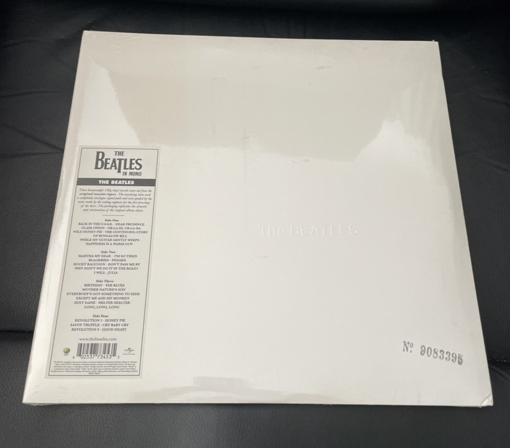 Numbered The Beatles In Mono The White Album Brand New sealed 180g Double Album