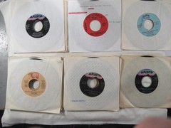 record lot 45 rpm VG+/NM- 100 vinyl w/ sleeves Pop hits 70s/80s FREE SHIP 5L