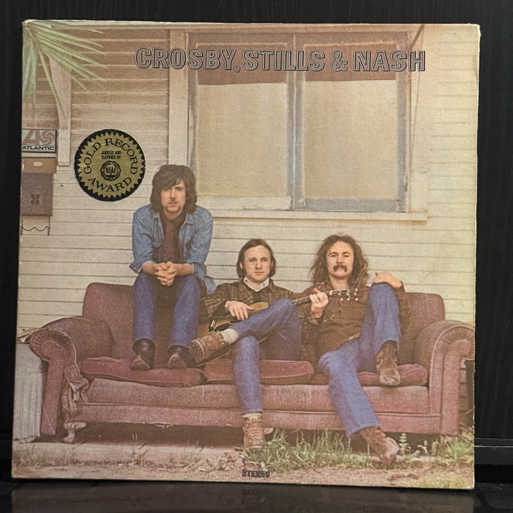 CROSBY STILLS NASH 1972 Atlantic AT/AB Reissue SD8229 1841 Broadway Folk Rock EX