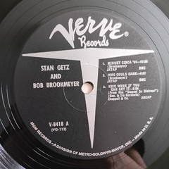 Stan Getz & Bob Brookmeyer – Recorded Fall 1961 MONO – 1961 – V-8418 – Used