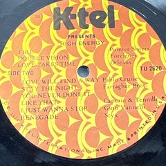 K-tel – High Energy LP Vinyl – Disco Pop Rock – 1979 – TU 2620 – 12″