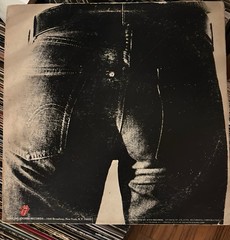 ORIGINAL 1971 ANDY WARHOL COVER THE ROLLING STONES STICKY FINGERS VINYL LP EX