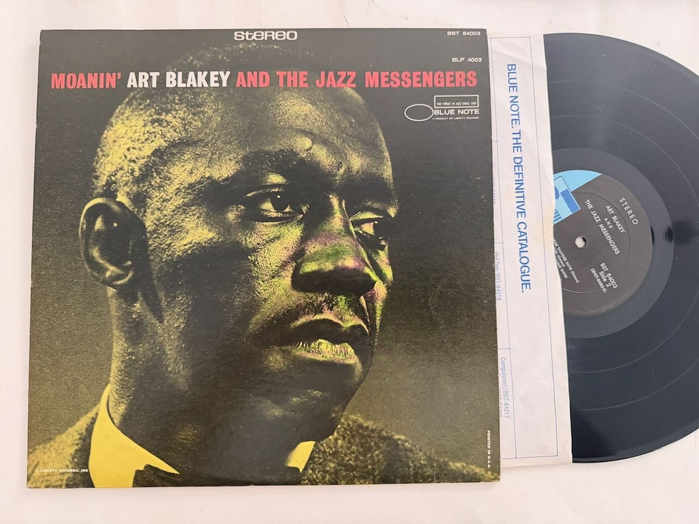 Art Blakey & Jazz Messengers Blue Note 84003 LP “Moanin” Lee Morgan RVG VG++