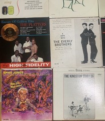Vintage Vinyl LP Lot 16 Albums Spike Jones Everly Bros Mathis Excellent Cond