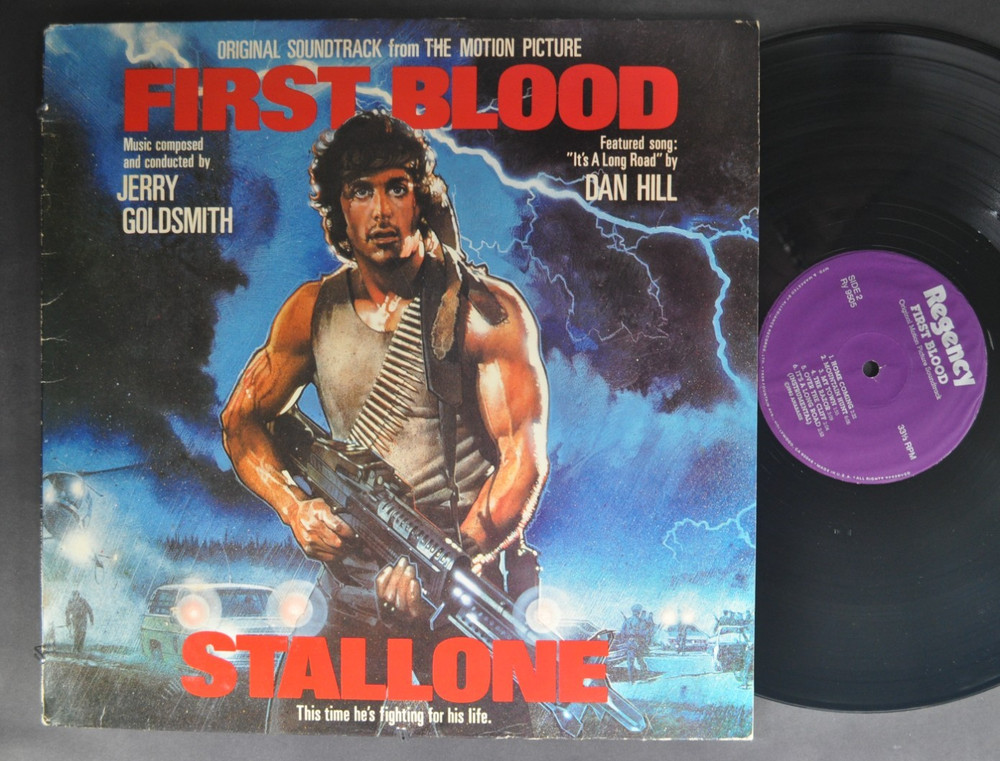 FiRST BLOOD SYLVESTER STALLONE Goldsmith Dan Hill ORIGINAL 1982 Regency RY 95