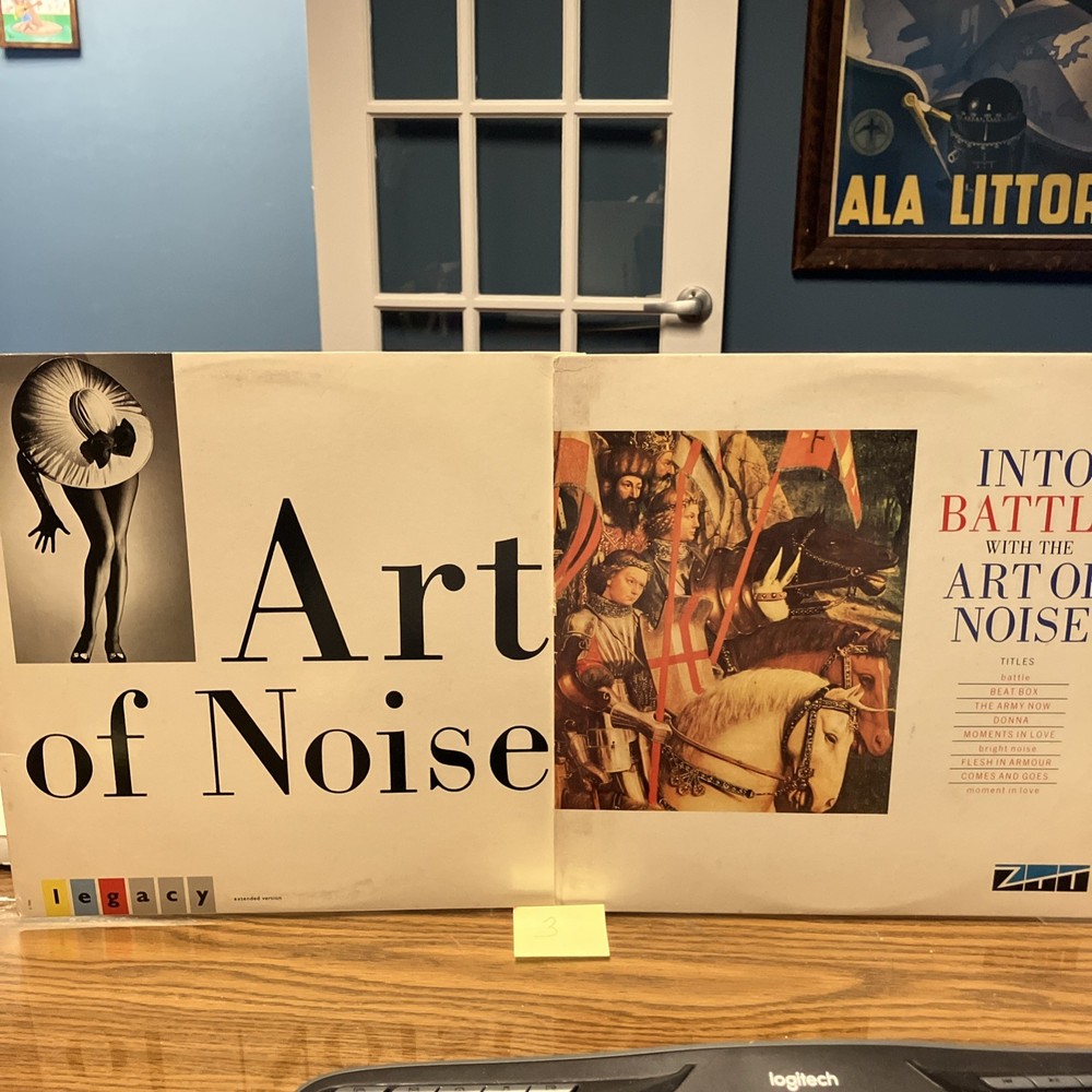 THE ART OF NOISE VINYL LOT – Legacy / INTO BATTLE VG+ wax nice covers 3