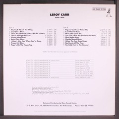 LEROY CARR & SCRAPPER BLACKWELL: great piano-guitar duets, 1929-1935 OLD TRAMP
