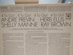 ANDRE PREVIN-HERB ELLIS 4 To Go! 1963 2-EYE COLUMBIA LP Jazz SHELLY MANNE/BROWN