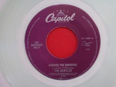 The Beatles ACROSS THE UNIVERSE MINT /NEW CLEAR VINYL JUKE BOX 45 FAB 4