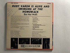 RUDY VARON ALIVE AND SWINGING HOMOWACK NY LOUNGE PRIVATE RARE LP