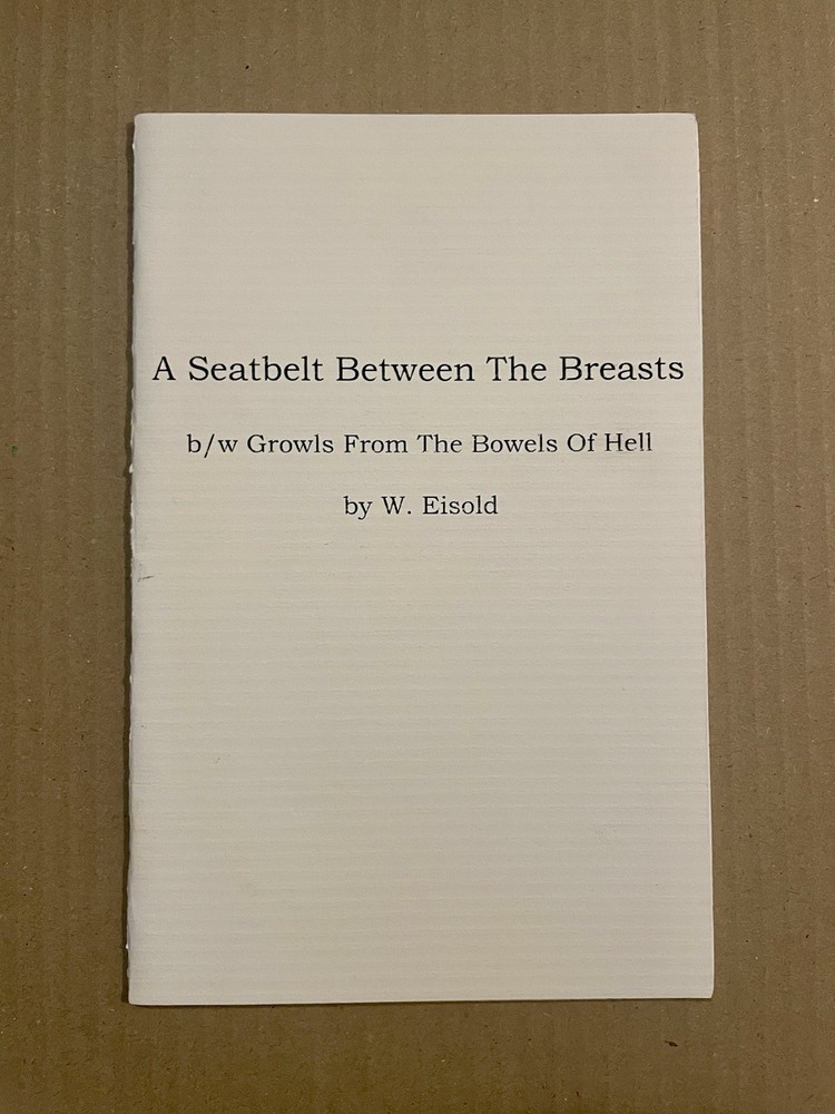 WES EISOLD A Seatbelt Between the Breasts Zine – COLD CAVE – AMERICAN NIGHTMARE