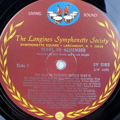 The Years To Remember – Frank Knight – Longines Symphonette Society Vinyl Record