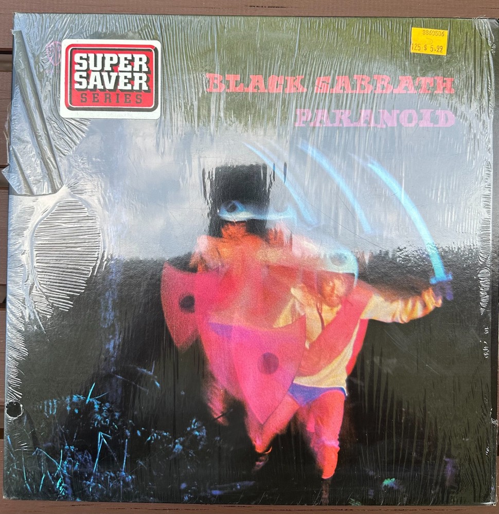 Black Sabbath Paranoid 1979 LP BSK-3104 (Shrink, Gatefold) Warner Bros. EXC Test