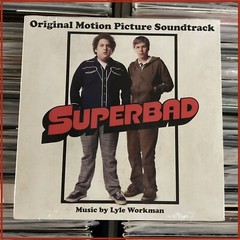 Superbad Soundtrack 2LPs On Clear With Red & Black Swirled Vinyl Various Artists