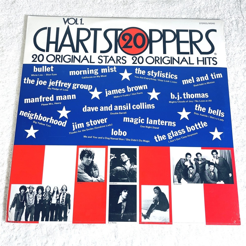 “20 Chart Stoppers-Vol 1” 1974 Funk/Soul/Disco/Rock LP, SEALED!, Various Artists