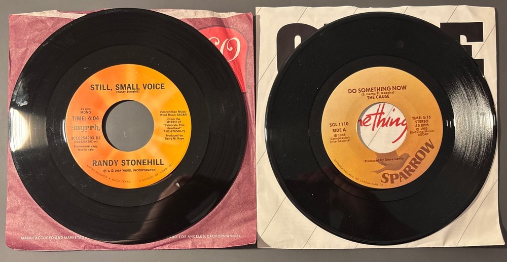 1980s Contemporary Christian Lot, 7” 45s, Randy Stonehill, The Cause