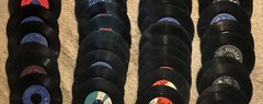Craft Lot 15 Vinyl 7″ 45rpm Records CRAFTER Party Display 45s Used JukeBox Discs