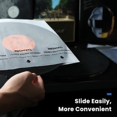 Vinyl Record Inner Sleeves: 12″ Anti-Static Rice Paper LP Sleeves Album Recor…