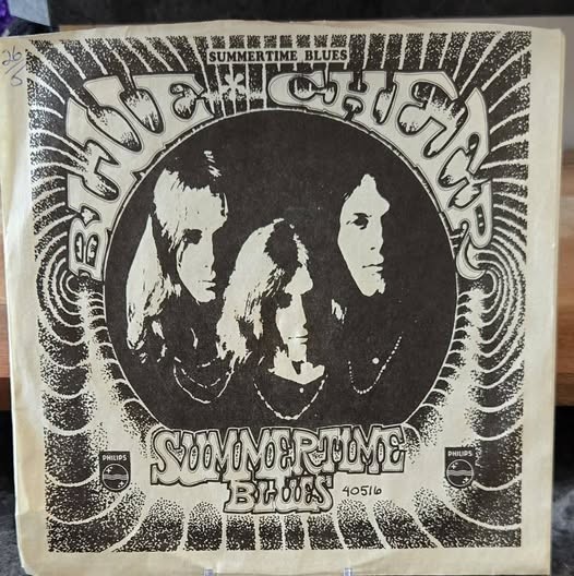 Blue Cheer Psych Rock 45 w/ Picture Sleeve VG+ 1960s Garage Proto Metal
