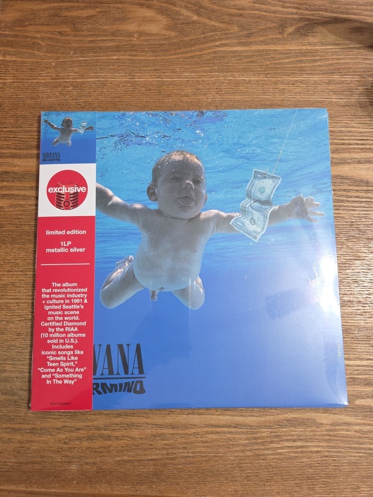 Nevermind by Nirvana (Target Exclusive Metallic Silver Vinyl) Sealed