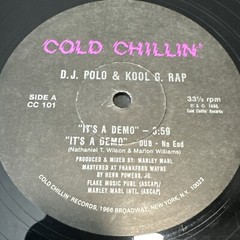 Kool G. Rap & D.J. Polo – It’s. A Demo LP 1986 Cold Chillin’ Hip Hop LP Record