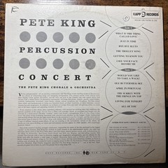 Pete King- Percussion Concert 1961 Mono LP KL-1256 Bx14