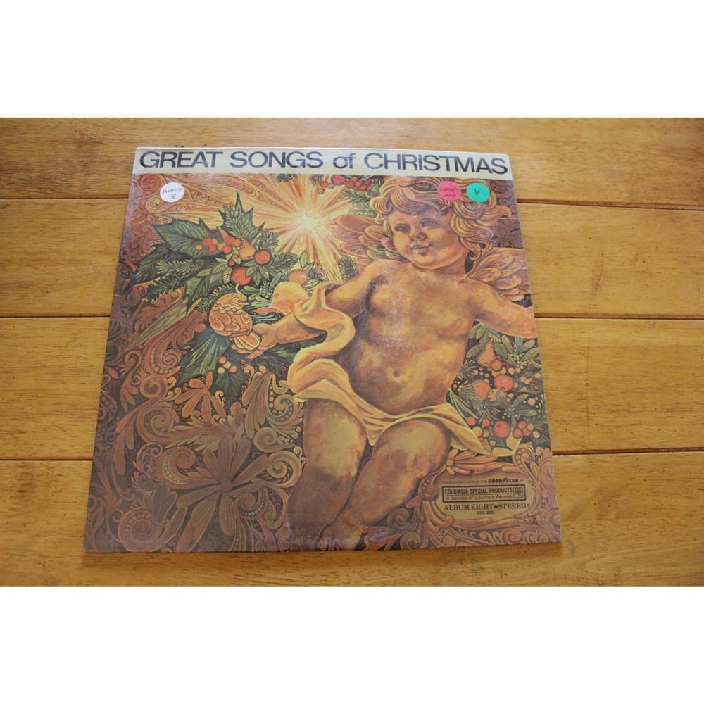 The Great Songs Of Christmas Black Vinyl LP 12″ Columbia CSP Goodyear Sealed NOS