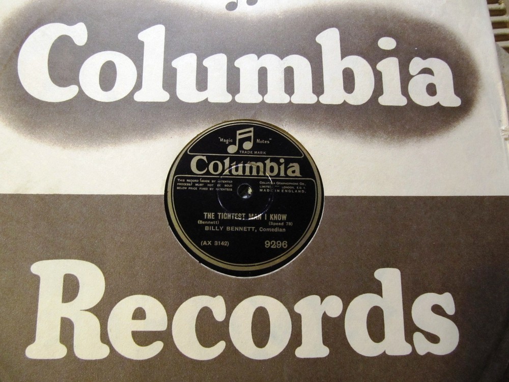 1928 Billy Bennett British Humor OGUL MOGUL Kanakanese Love COLUMBIA Spoken Word