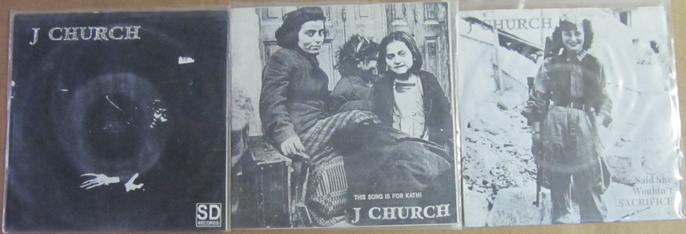 J CHURCH 7″ LOT wat tyler PUNK ROCK 45’s THIS SONG IS FOR KATHI vinyl 1990’s