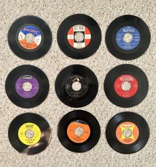 Lot of 9 Vintage 45 RPM Vinyl Records Soul R&B Rock & Roll James Brown Sam Cooke