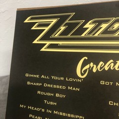 ZZ TOP – GREATEST HITS – 2 Sided Promotional 1992 POSTER FLAT 12″ X 12″ – (F123)