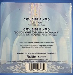 Sealed LET IT GO You Want To Build A Snowman FROZEN TINY VINYL 4″ Record 4 inch
