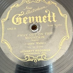 1928 GENNETT ELECTROBEAM 6562 78 rpm FRANKIE WALLACE – SLEEVE V+