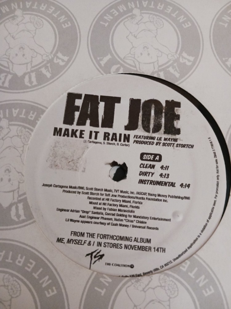 FAT JOE VINYL LIL WAYNE JON NOTORIOUS BIG PUN NELLY TYGA POLO G UNIT 50 CENT DMX