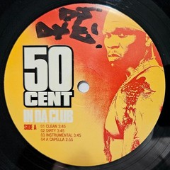 2003 – 50 CENT – IN DA CLUB / BACKDOWN – SHADY RECORDS ORIGINAL PRESSING