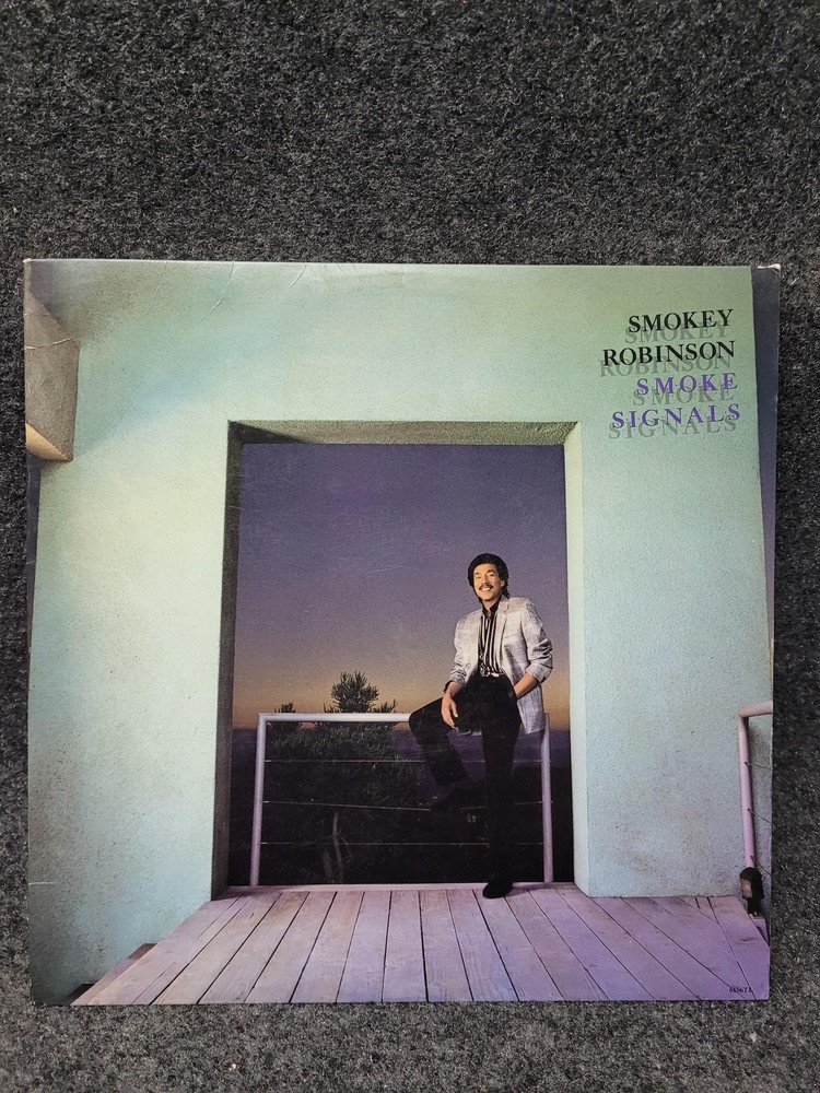 Vintage Smokey Robinson Vinyl Record Smoke Signals LP Motown Tamla Soul 1986