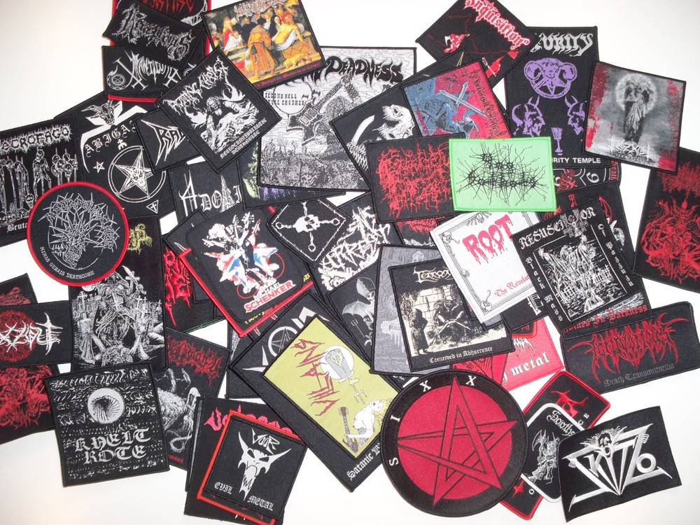 SINGLE DIE-HARD METAL PATCHES, 110 designs (Nuclear War Now)