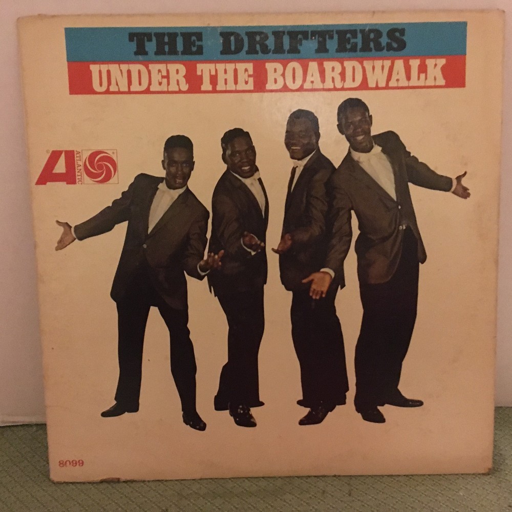 THE DRIFTERS UNDER THE BOARDWALK DOO-WOP R&B ATLANTIC LABEL 8099 VINYL LP 1964