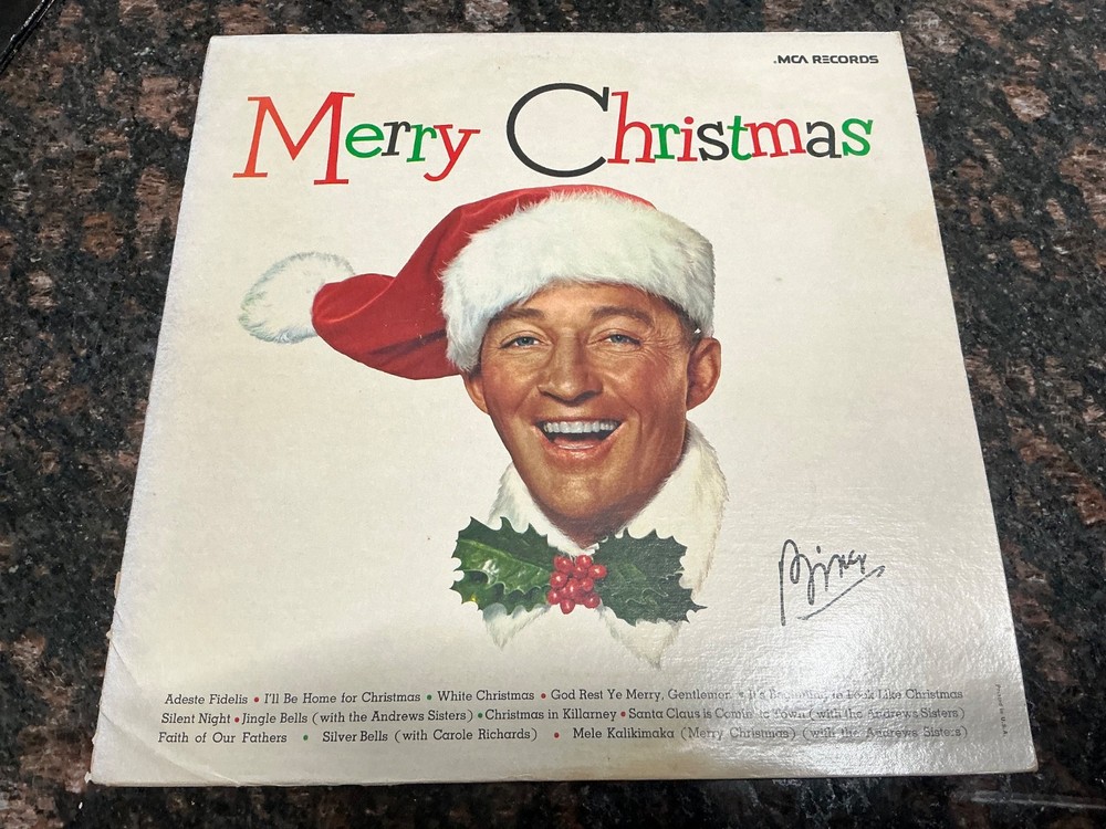 #88 Bing Crosby Merry Christmas 12″ Vinyl LP MCA Vocal Album Vinyl EXCELLENT