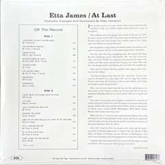 Etta James – At Last! LP 12″ Orange Colored Vinyl Record – NEW