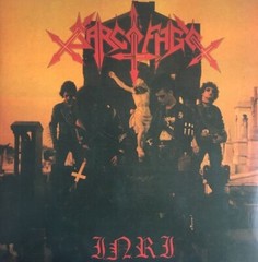 Sarcofago – I.N.R.I. LP Brazil Black Death Metal Vinyl Album INRI RECORD +Poster
