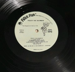 The Peppermint Candy Kids LP Frosty The Snowman Peter Pan 8108 vg