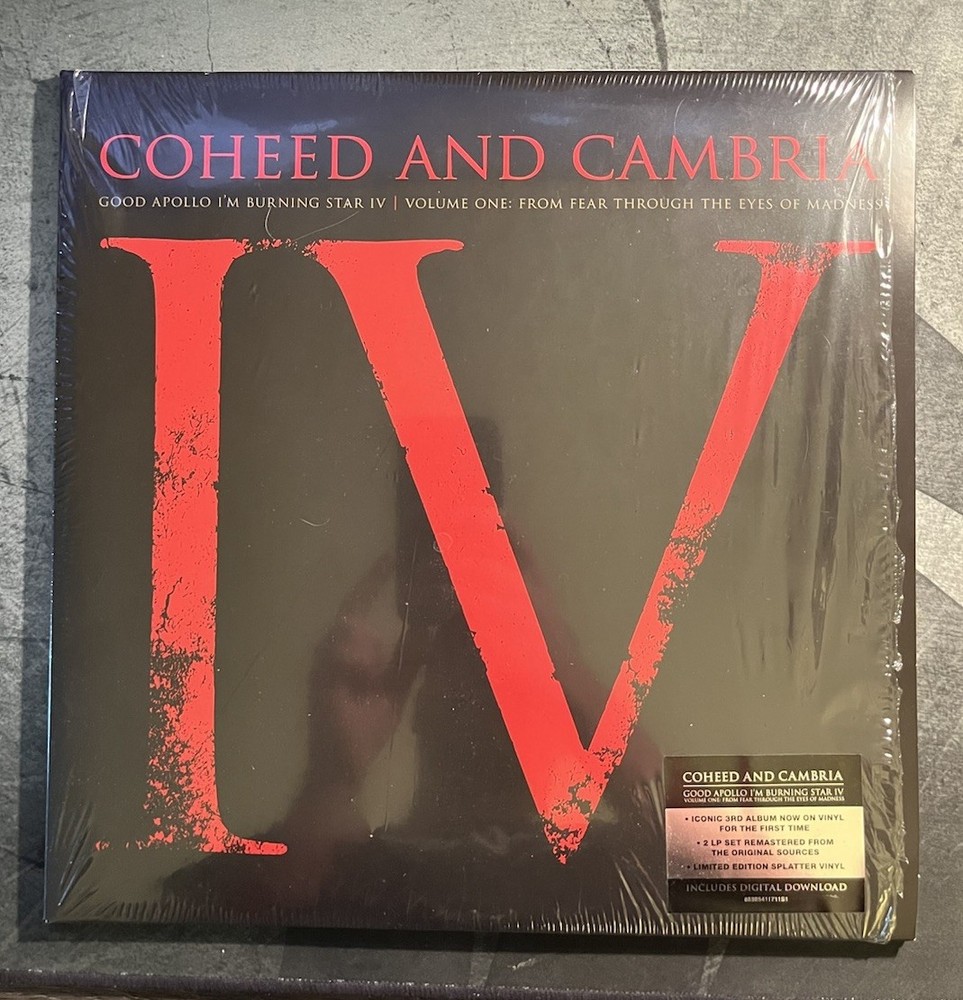 Coheed and Cambria Good Apollo I’m Burning Star IV Vinyl Gold/Red Tour Splatter