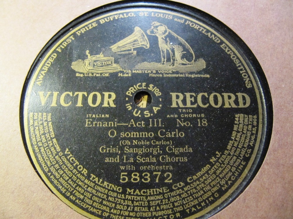 1905 compl. ERNANI Maria GRISI Remo SANGIORGIO Cigada O Sommo Carlo VICTOR 58372