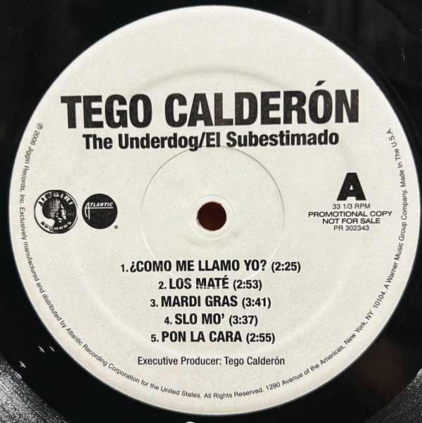 The Underdog/El Subestimado, by Teog Calderon, Vinyl LP, 2006